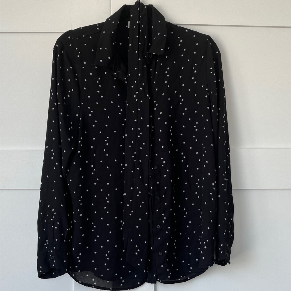 Twik Black Top with White Stars
